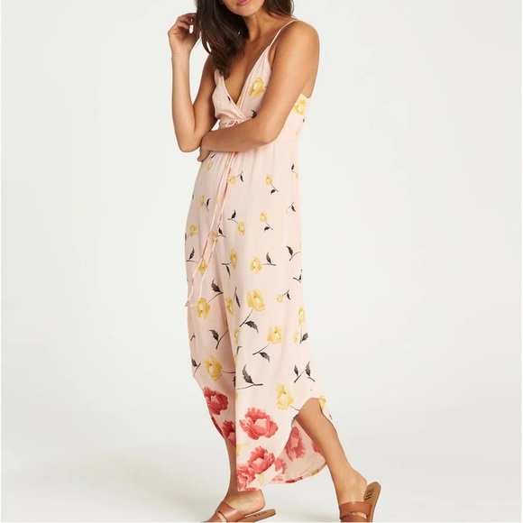 Billabong Like Minded‎ Midi Dress in Peaches Size Extra Small - Picture 1 of 13